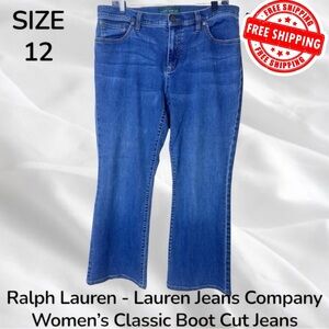 Lauren Jeans Co LRL Ralph Lauren Womens Size 12 Classic Boot Cut 34 In Waist EUC